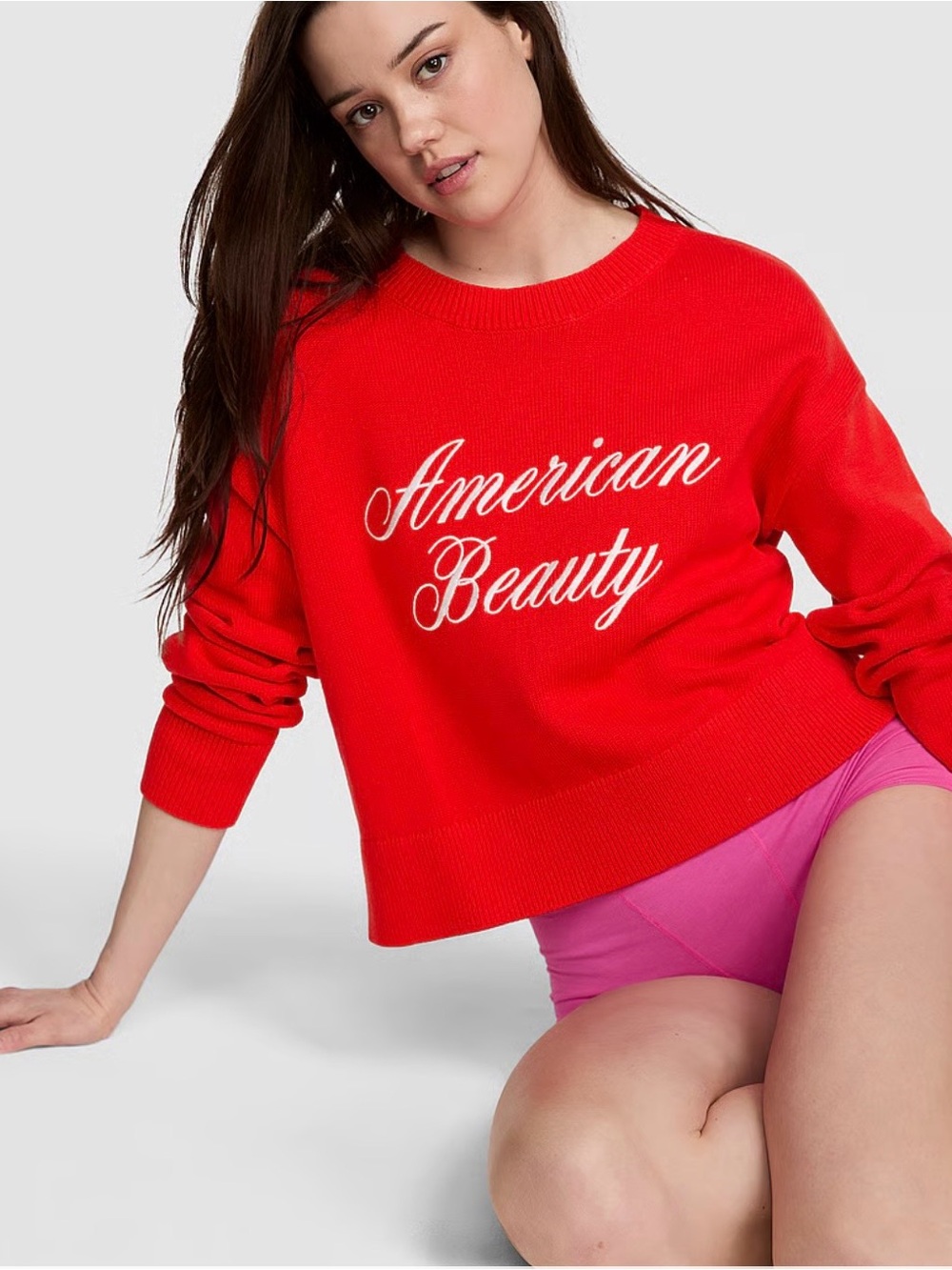 Victoria Secret Pink | American Beauty boxy sweater
